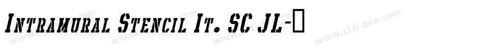 Intramural Stencil It. SC JL字体转换